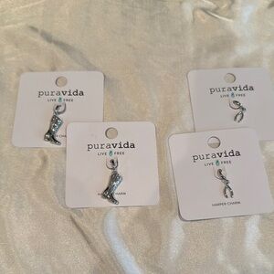 Pura Vida Silver Charm Set